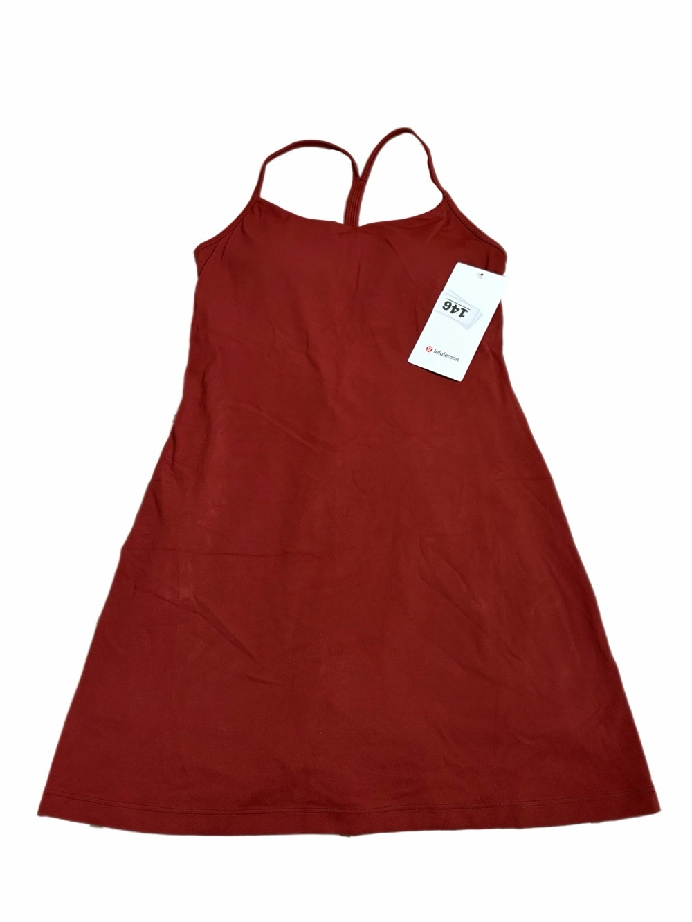 NWT Lululemon Flow Y Dress *Light Support (Cranberry Charm) Size S